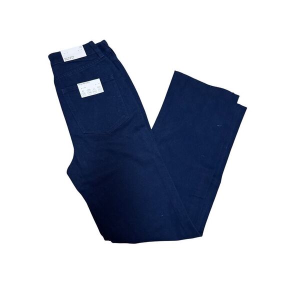 WeWoreWhat Womens High Rise Dad Jeans Size 25 French Navy Blue Raw Hem NWT - Picture 3 of 11